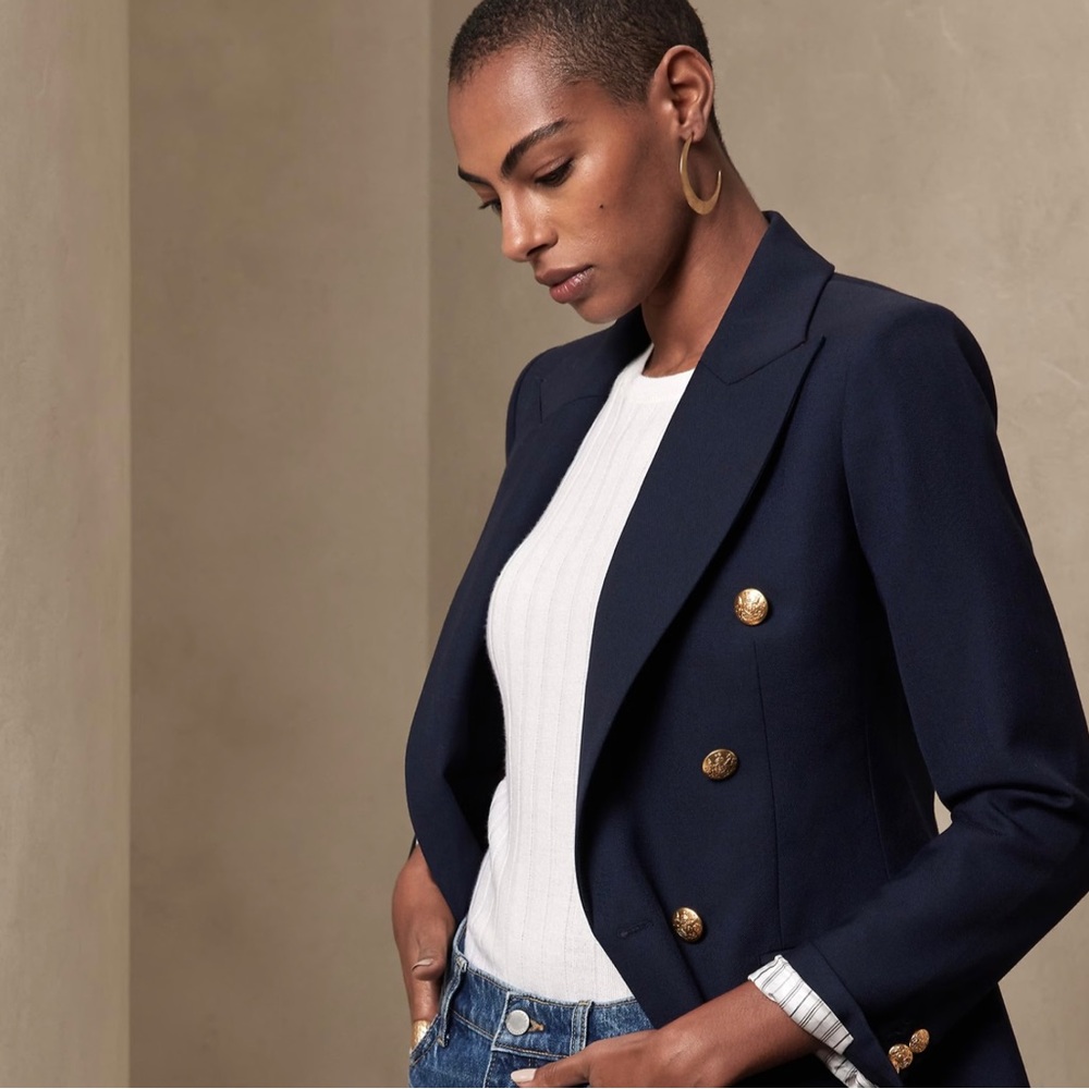Banana Republic Captain’s Blazer Navy 12